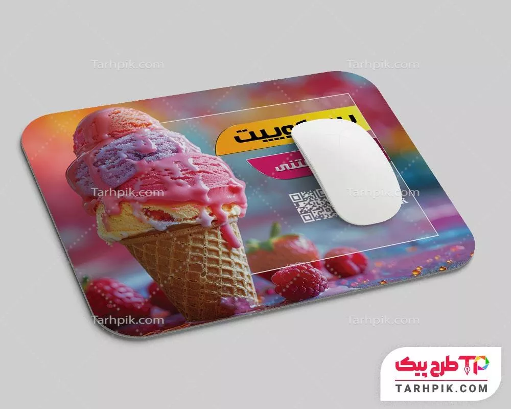 موس پد فانتزی آبمیوه و بستنی فروشی قابل تغییر سایز و رنگ