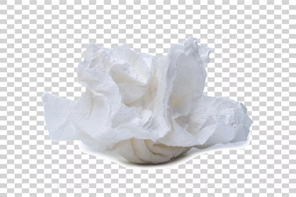 عکس دوربری سرویس بهداشتی با دستمال کاغذی مچاله یا پیچیده به شکل عجیب بعد از استفاده