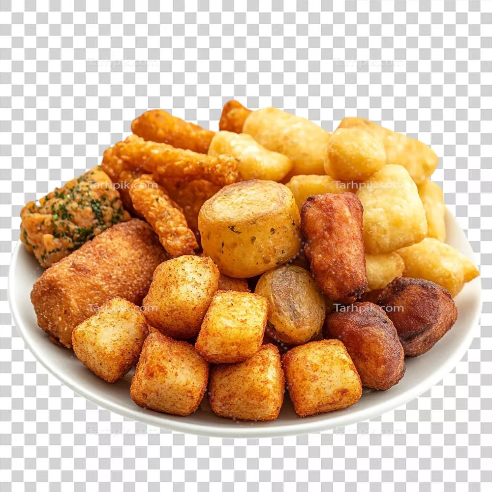 عکس دوربری تصویری از تنقلات سنتی برزیلی سرو شده در یک مهمانی