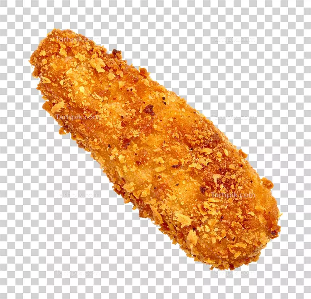 عکس دوربری طرز تهیه ترد و خوشمزه تکه‌های مرغ سوخاری با نان پخته شده