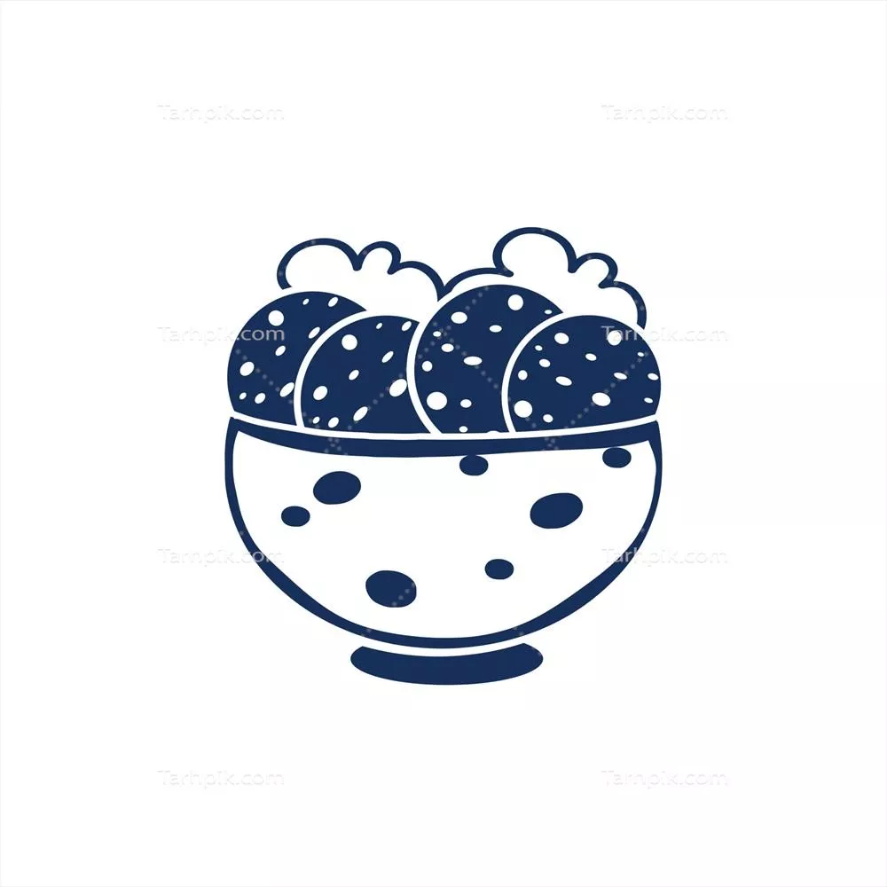 وکتور طراحی خلاقانه و ممتاز فلافل با المان های گیاهی و جذاب