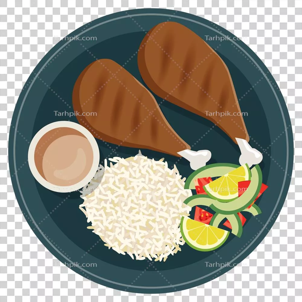 عکس دوربری مرغ تند و خوشمزه حلال - طعم لذت بخش در غذاهای حلال