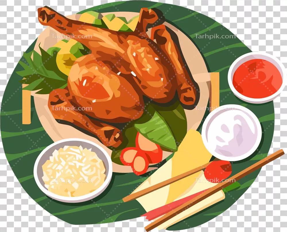 عکس دوربری طراحی منحصر به فرد انسال نا مانوک: مرغ کبابی فیلیپینی مشهور