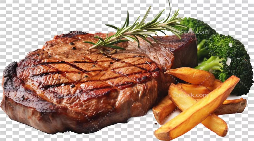 عکس دوربری استیک با استفاده از هوش مصنوعی: ترکیب طعمی دلپذیر و خلاقیت در آشپزی