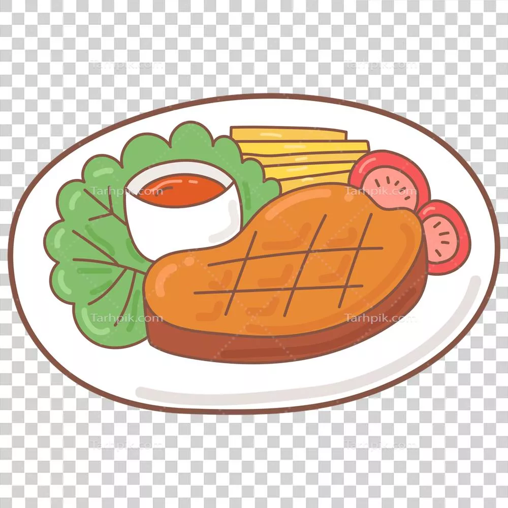 عکس دوربری کاریکاتور استیک: کمدی و جذاب درباره یک استیک دایناسور