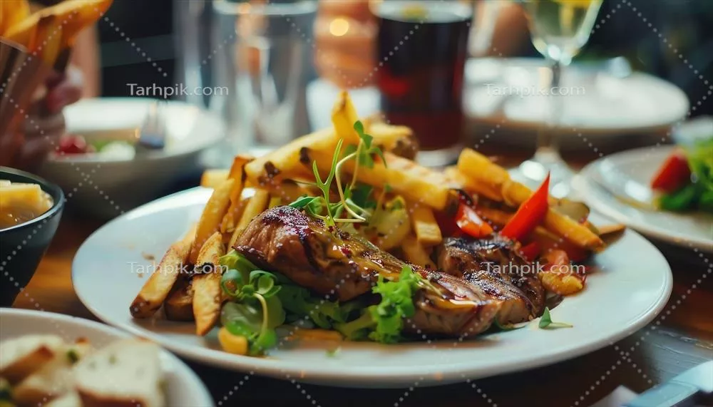 عکس تصاویر جذاب غذاهای تولید شده توسط هوش مصنوعی برای آشپزی مدرن