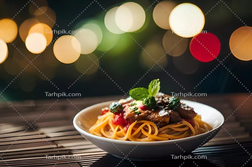 عکس اسپاگتی با گوشت و سبزیجات: دستور پخت هوش مصنوعی