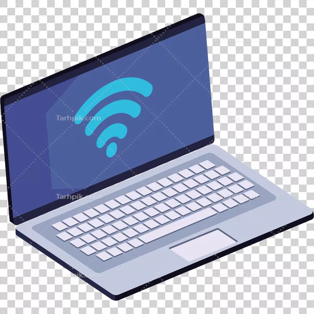 عکس دوربری لپ‌تاپ متصل به اینترنت: ابزار ارتباطی و کارآمد در دنیای دیجیتال