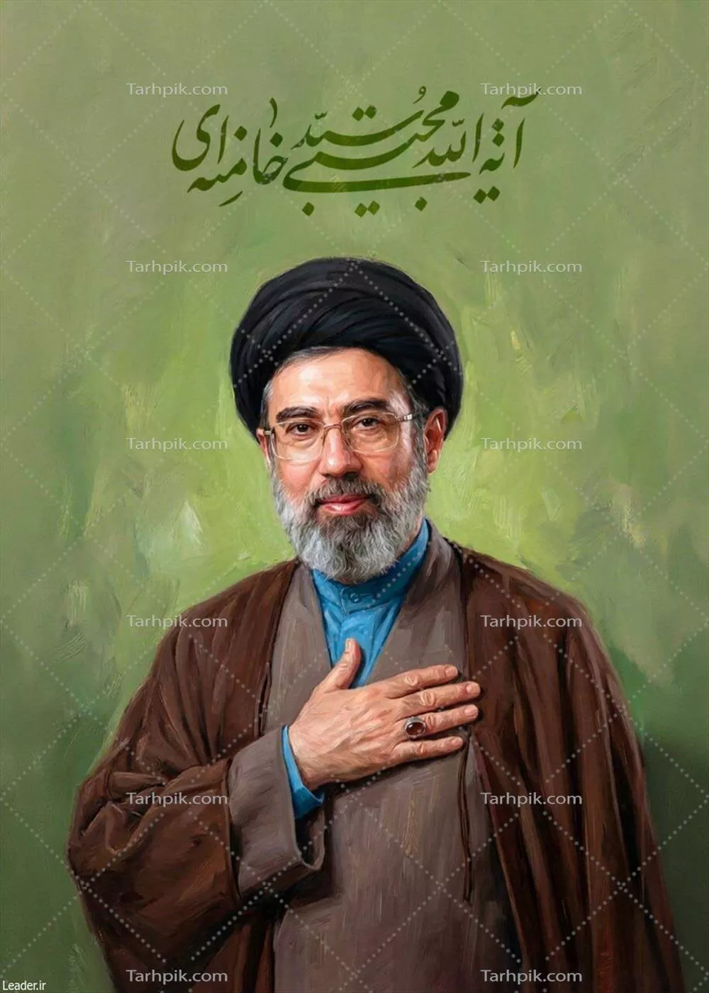 عکس گرافیکی سید مجتبی خامنه ای رهبر ایران