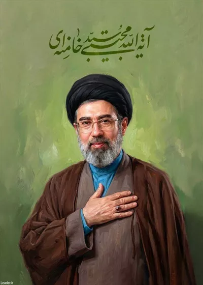 عکس گرافیکی سید مجتبی خامنه ای رهبر ایران