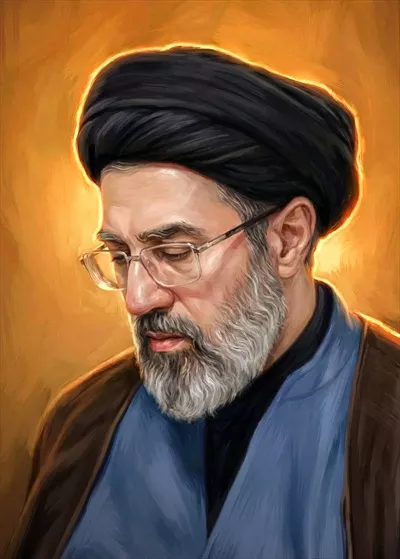 عکس با کیفیت گرافیکی سید مجتبی حسینی خامنه ای رهبر ایران