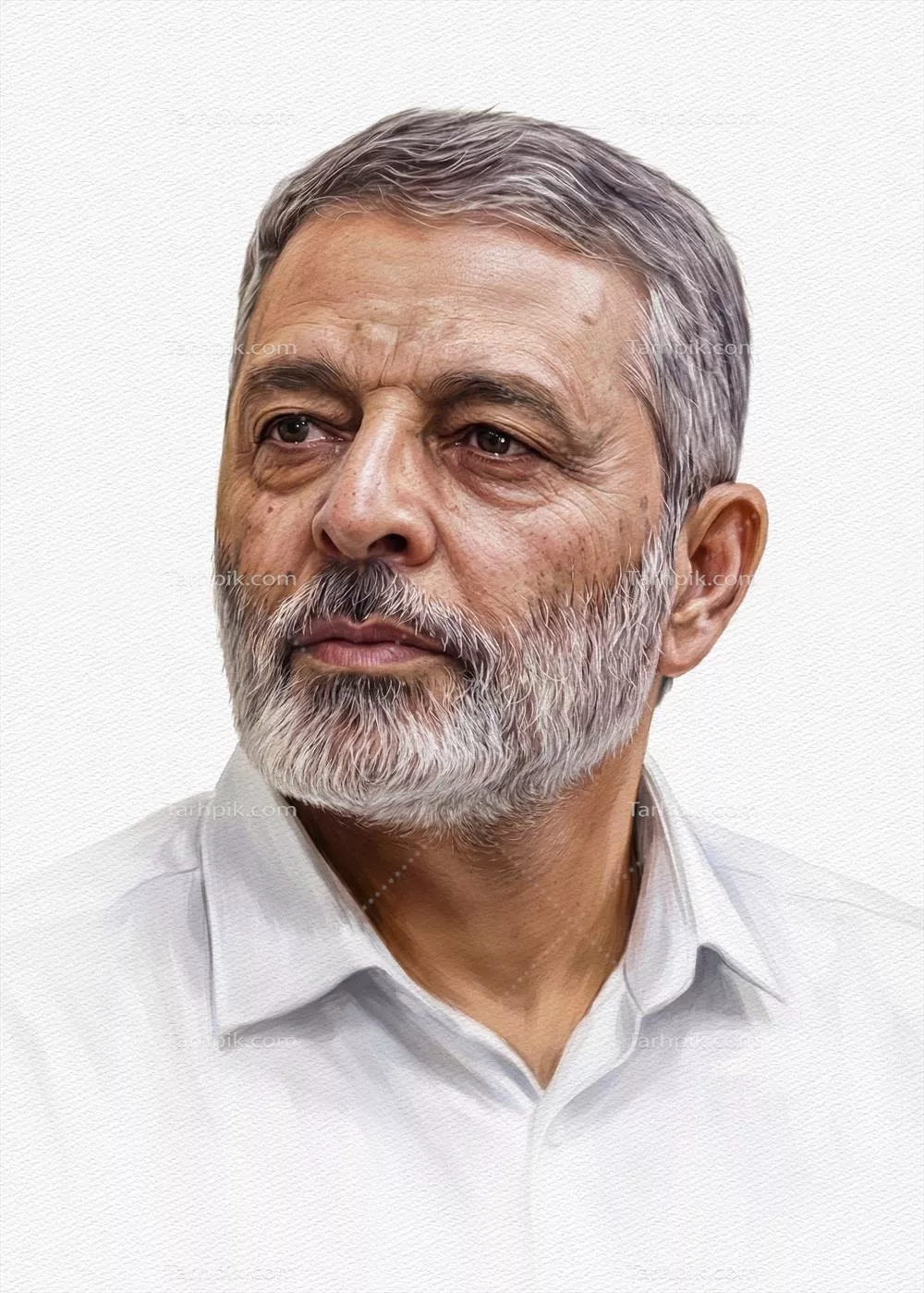 عکس با کیفیت شهید سید عبدالرحیم موسوی فرمانده کل نیروهای مسلح