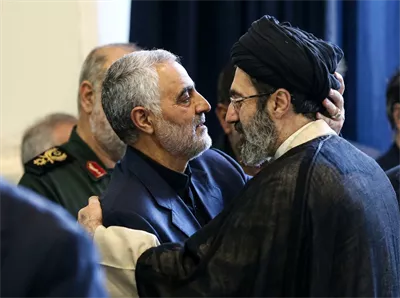 عکس دیدار سردار سلیمانی و مجتبی خامنه ای