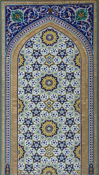 عکس کاشی کاری حرم امام رضا