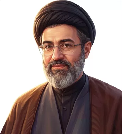 عکس با کیفیت آیت الله سید مجتبی خامنه ای با پس زمینه سفید