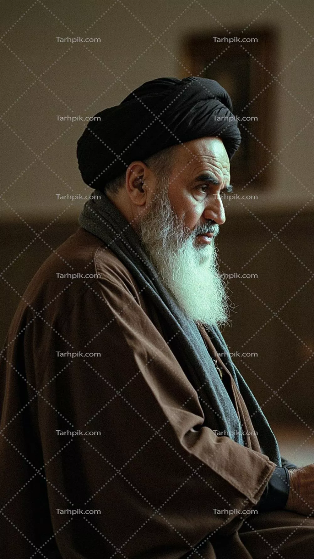 عکس با کیفیت بالا از امام خمینی رهبر کبیر انقلاب
