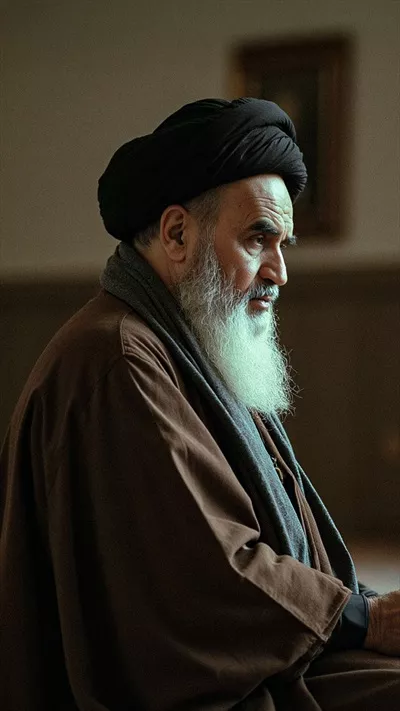 عکس با کیفیت بالا از امام خمینی رهبر کبیر انقلاب