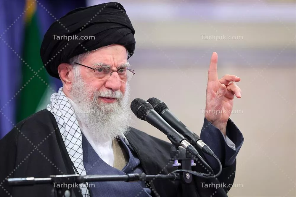 عکس کلوزآپ سید علی خامنه رهبر شهید ایران