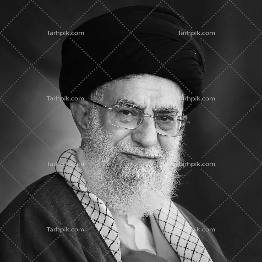 عکس سیاه سفید شهید امام خامنه ای
