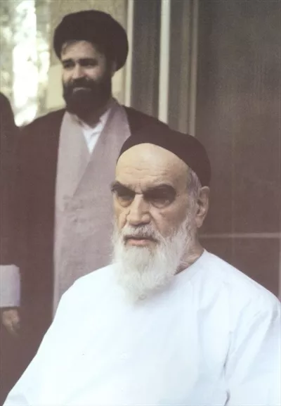 عکس امام خمینی و سید مصطفی خمینی