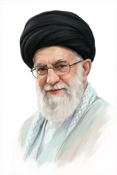 عکس ساده با کیفیت آیت الله سید علی خامنه ای