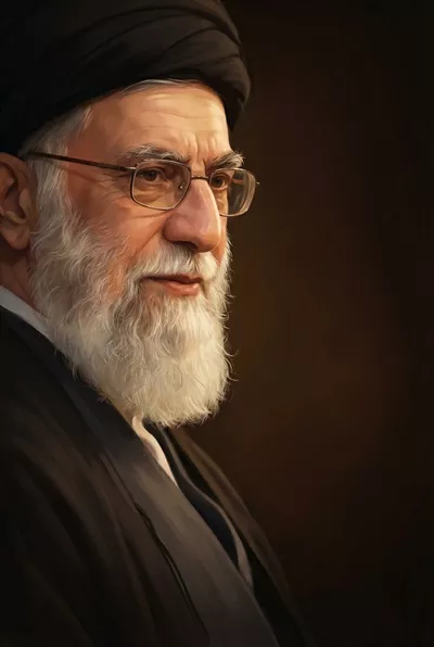 عکس با کیفیت مقام معظم رهبری شهید سید علی خامنه ای