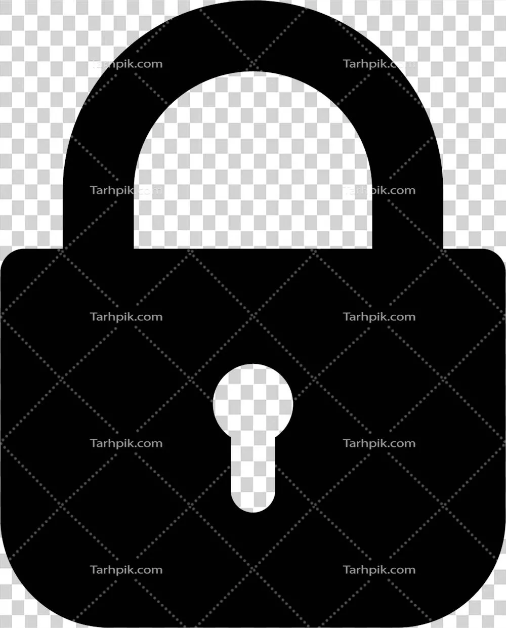 عکس دوربری آیکون قفل در سبک تخت - کلیپ آرت با کیفیت بالا