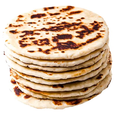 عکس دوربری نان های مسطح تازه پخته شده، در سقف های منظم چین خورده