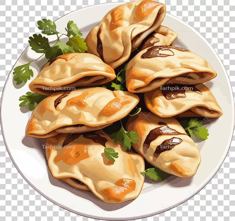 عکس دوربری تصویر زیبای گراتر از گیوza دیجیتالی بر روی بشقاب – هنر هوش مصنوعی