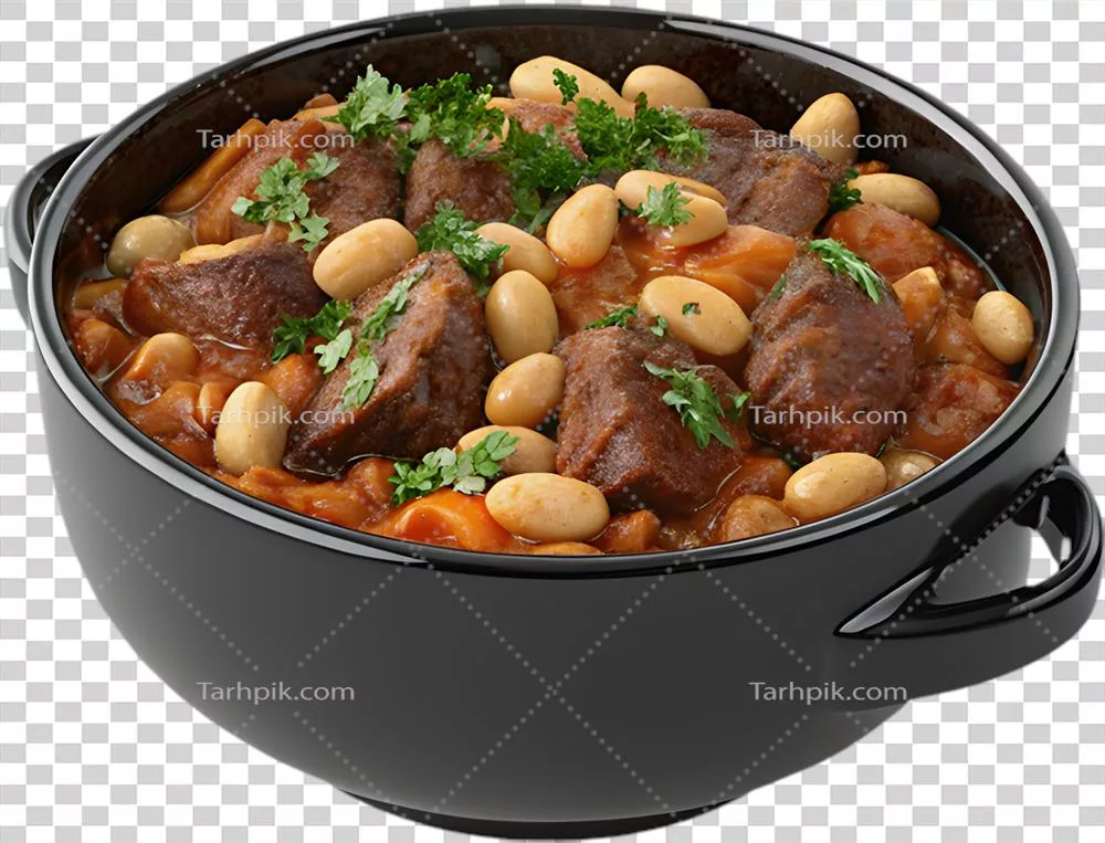 عکس دوربری تصویر گرافیکی دلپذیر کاسوله برای طراحی منو رستوران‌ها