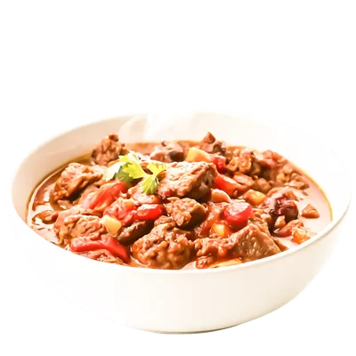 عکس دوربری خورشت خوشمزه گوشت گوساله در کاسه - عکاسی غذایی برای منوها و وب‌سایت‌ها