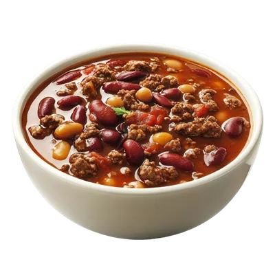 عکس دوربری خوراک چیلی کان کارنه در کاسه - طعمی دلپذیر و پر از ادویه جات