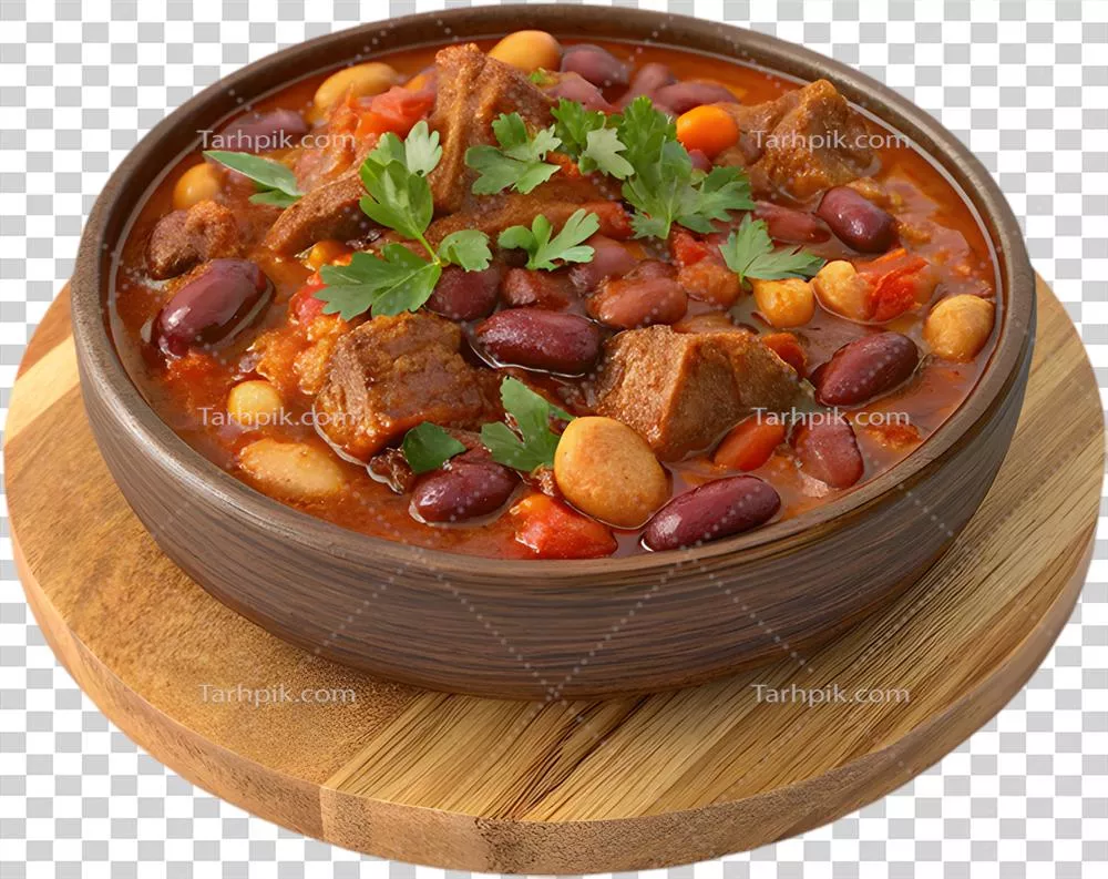 عکس دوربری تصویری دلپذیر از گولاش مناسب برای وبسایتهای خوراکی و آشپزی