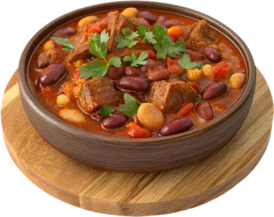 عکس دوربری تصویری دلپذیر از گولاش مناسب برای وب‌سایت‌های خوراکی و آشپزی