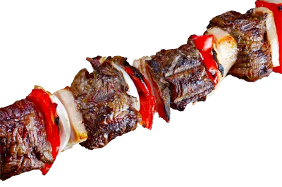 عکس دوربری شکلی از کباب: سیخ‌های گوشت خوشمزه و متنوع برای باربیکیو