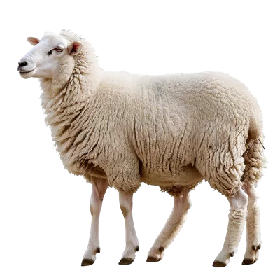 عکس دوربری بره با پس زمینه شفاف برای طراحی و استفاده در پروژه های گرافیکی