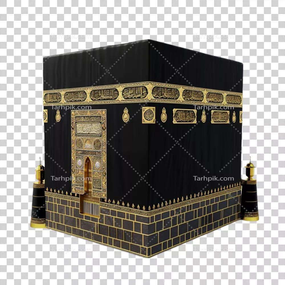 عکس دوربری کعبه: حرم مقدس اسلامی و مرکز عبادت مسلمانان در مکه