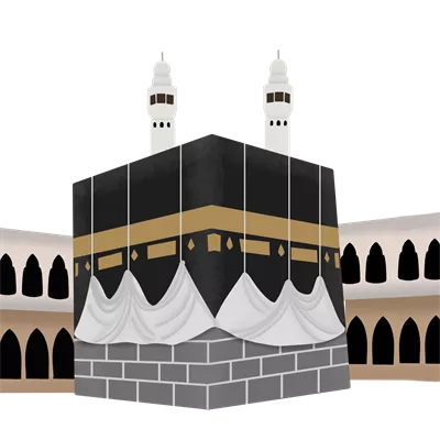 عکس دوربری کعبه؛ مکان مقدس در مکه که محور زیارت مسلمانان است