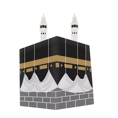 عکس دوربری کعبه؛ مکان مقدس در مکه و مرکز زیارت مسلمانان در جهان