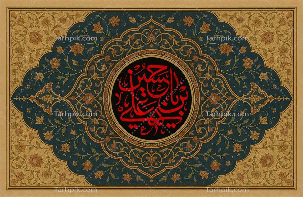 طرح عکس کتیبه مناسب چاپ محرم