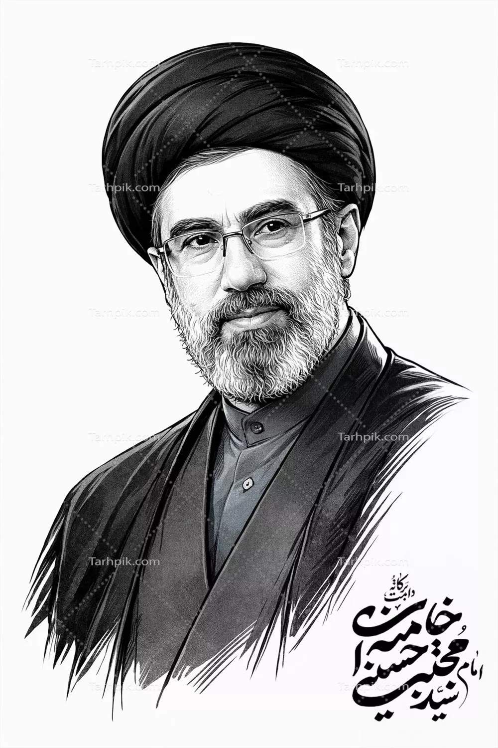 عکس امام سید مجتبی خامنه ای رهبر ایران