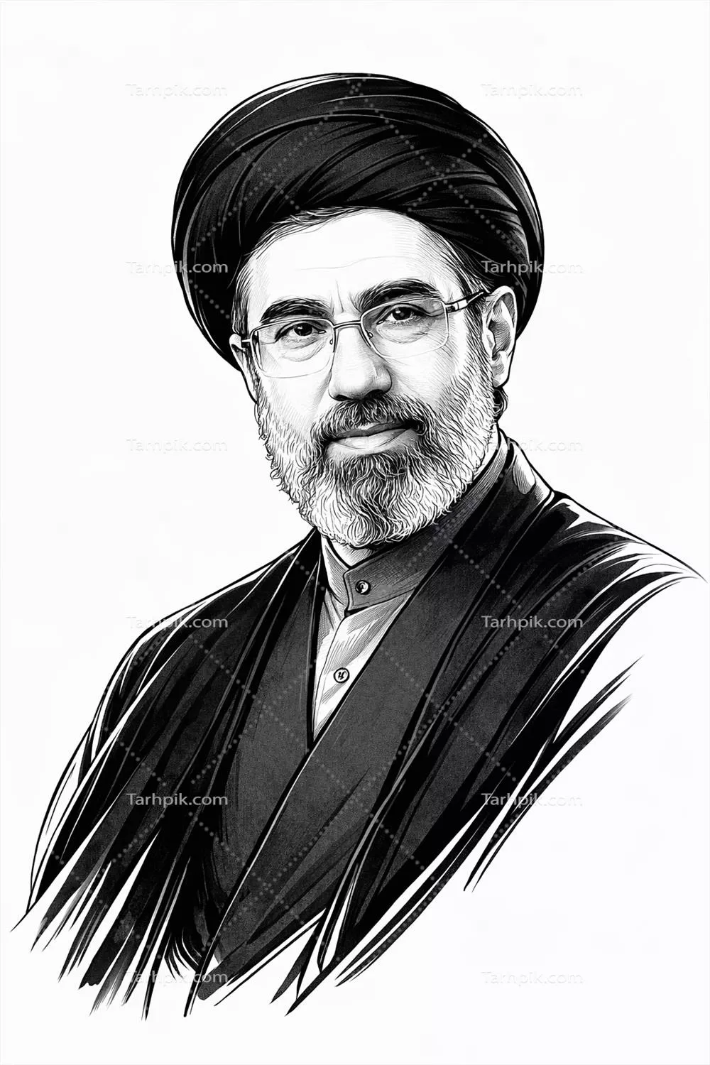 عکس نقاشی سید مجتبی خامنه ای