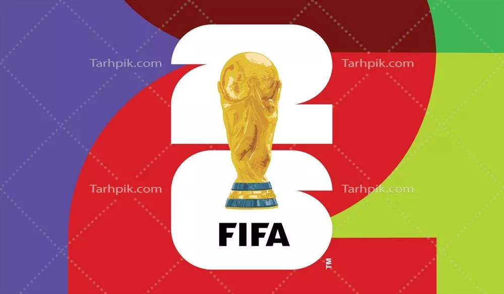 وکتور لوگوی رسمی جام جهانی 2026 با جام قهرمانی