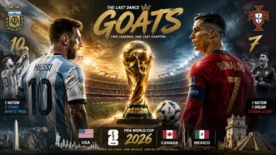 پوستر تقابل بهترین بازیکنان تاریخ؛ رونالدو و مسی در جام جهانی 2026 فوتبال