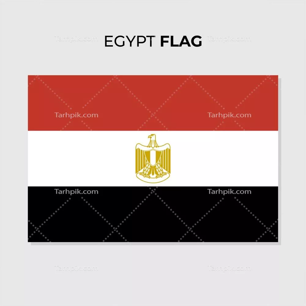 وکتور پرچم کشور مصر