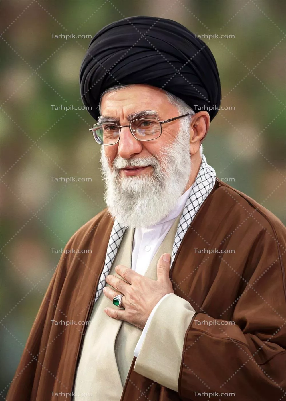 عکس با کیفیت بالای حضرت آقا رهبر شهید