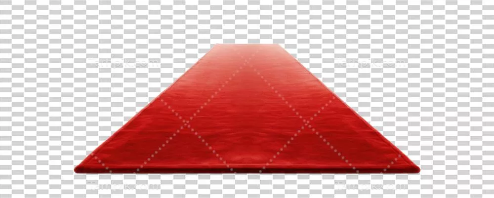 عکس دوربری فایل کارپت قرمز تولید شده با هوش مصنوعی از شی مستقل با سایه بر روی پس‌زمینه شفاف