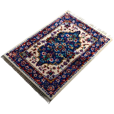 عکس دوربری رندر سهبعدی سجاده نماز مسلمانان با پسزمینه شفاف