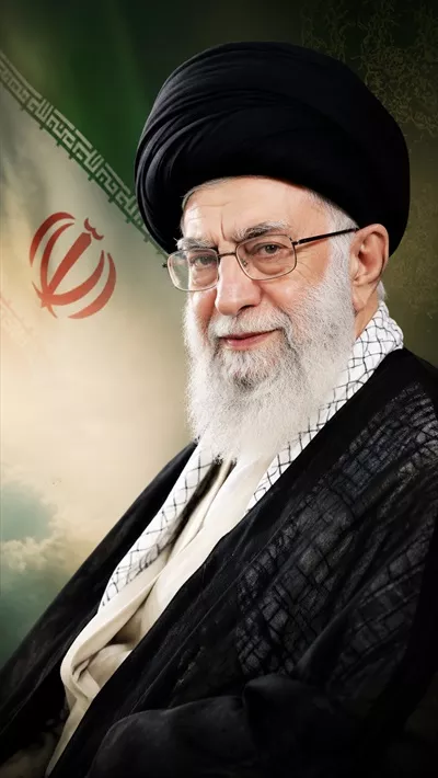 عکس نگاه با صلابت آیت الله خامنه ای