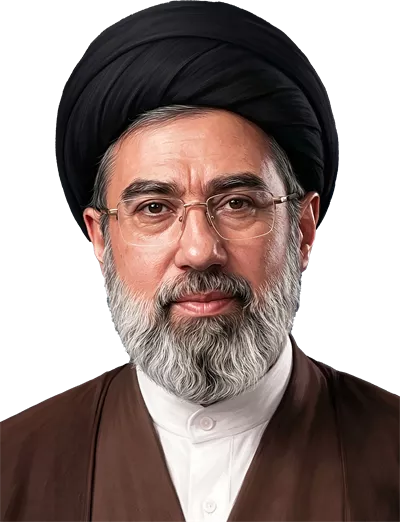 عکس دوربری آیتالله سید مجتبی خامنهای با پسزمینه شفاف و بدون دکور